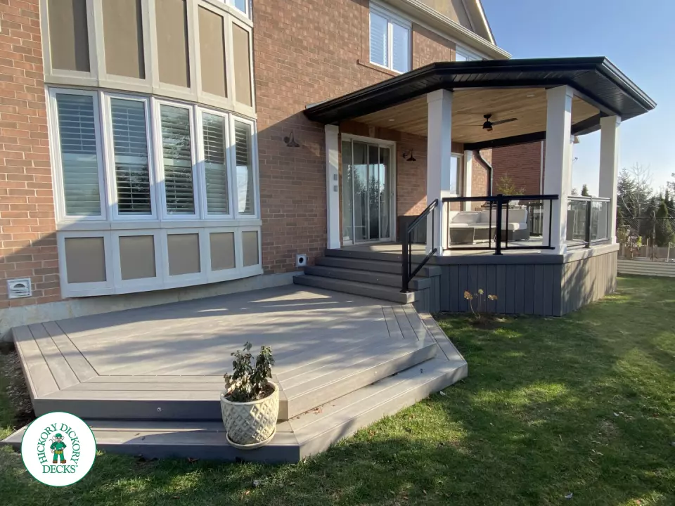 Timbertech deck with gazebo