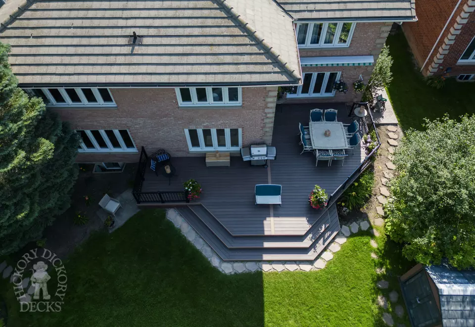 334 square foot Armadillo deck in brown color