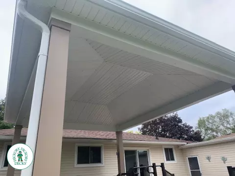 Hot Tub Azek Deck in Kitchener