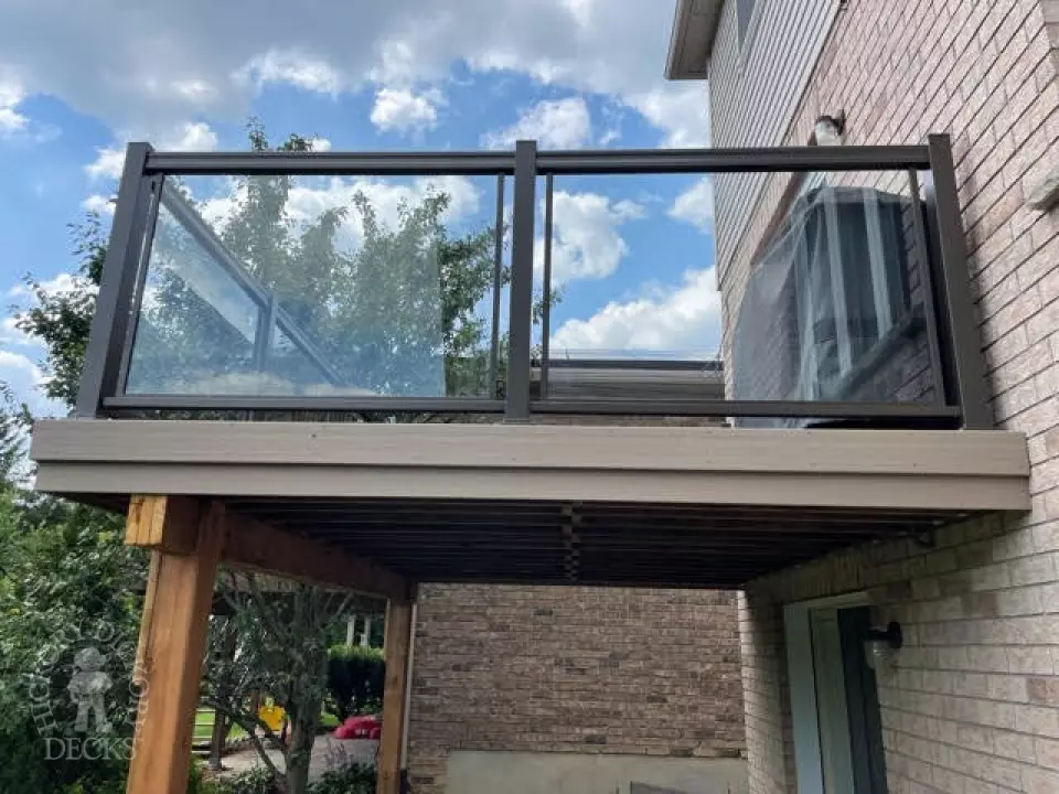 Timbertech Deck with Glass Rail in Waterloo Ontario