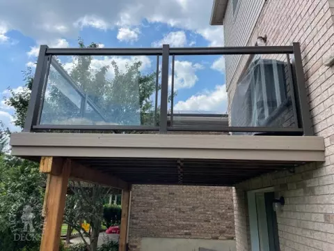 Timbertech Deck with Glass Rail in Waterloo Ontario