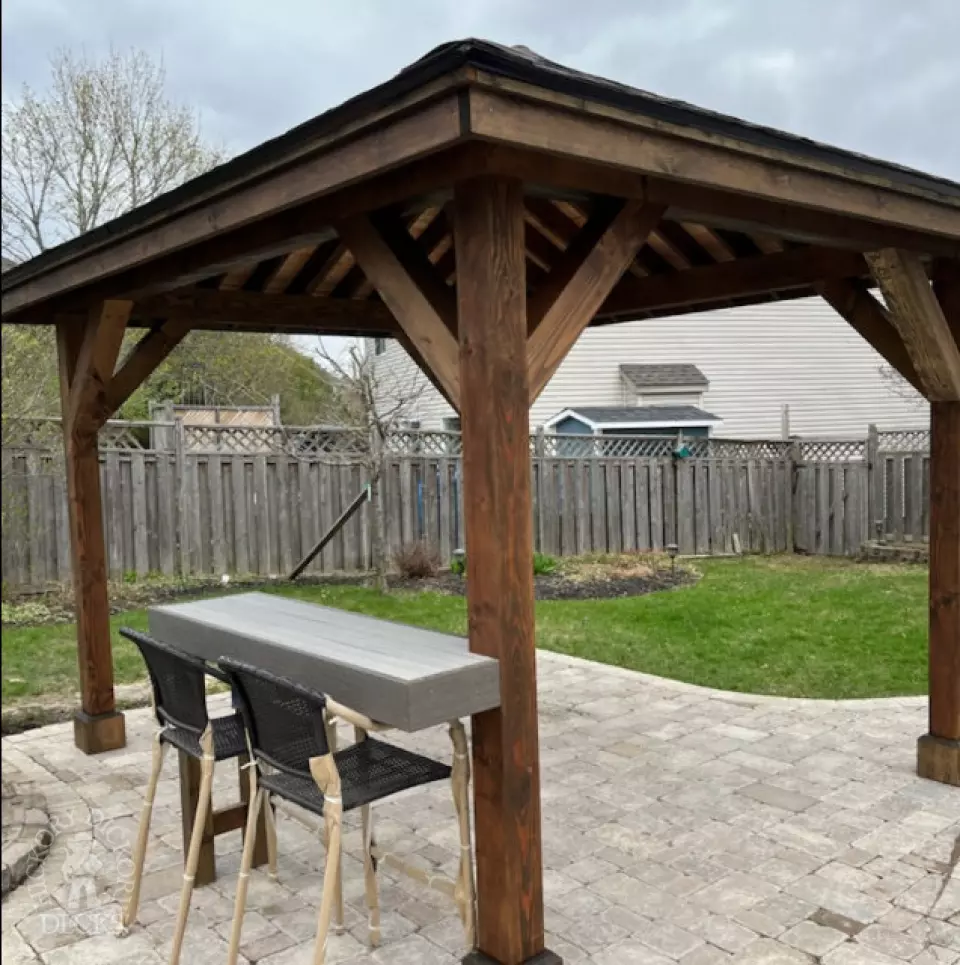 Fiberon Deck and Custom Pavilion in Kanata Ontario