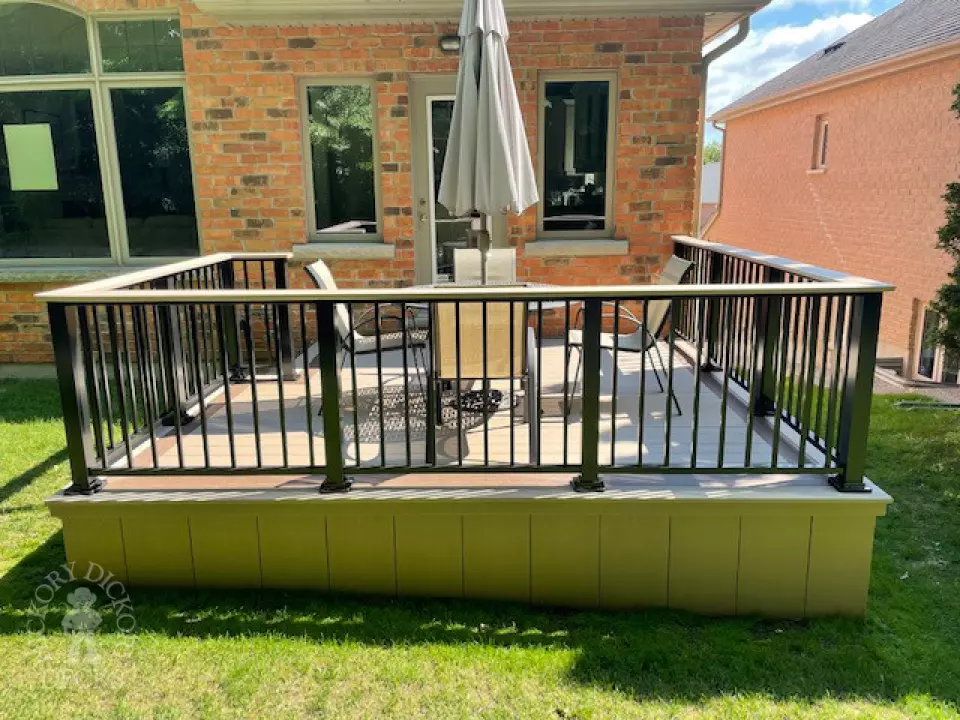 Timbertech Low Deck in Kitchener with Aluminum Rail