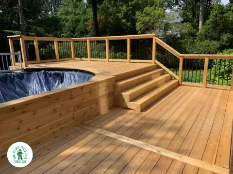 Cedar Pool Deck in Ottawa
