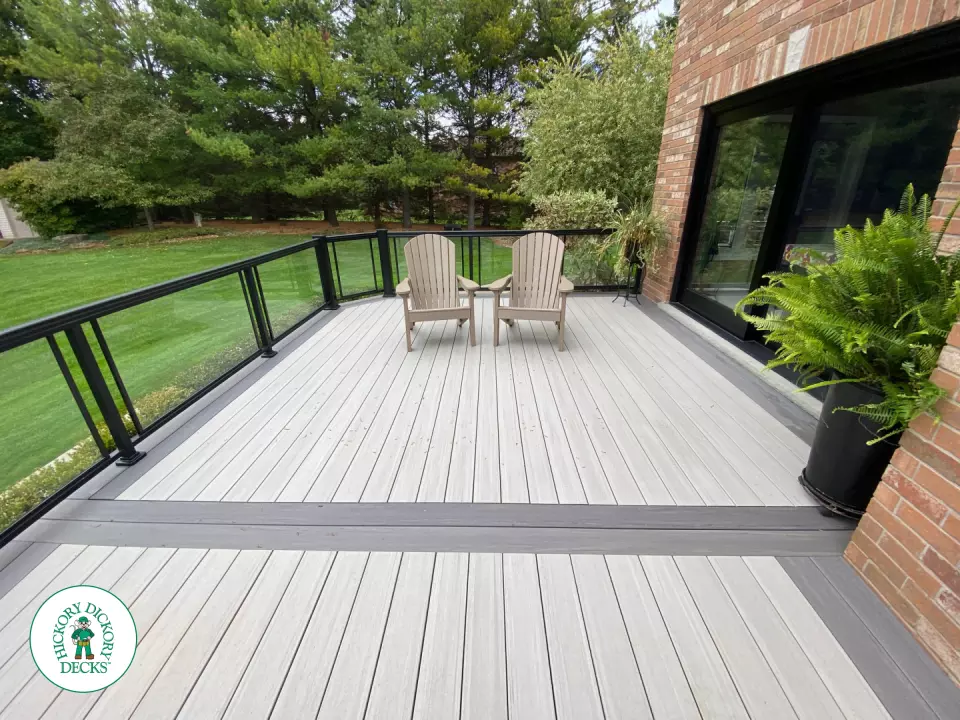 Timbertech hot tub deck in Guelph Ontario