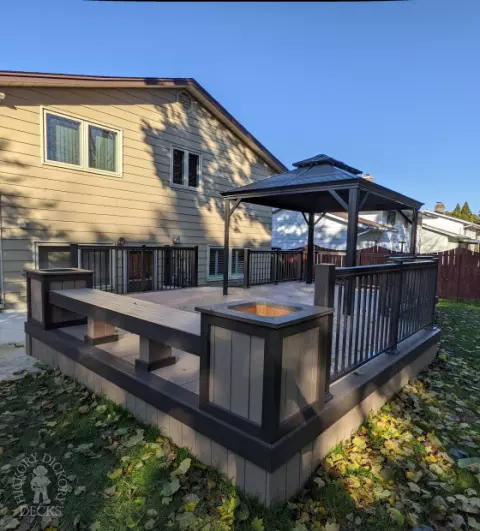 Clubhouse deck with pavilion Cambridge Ontario