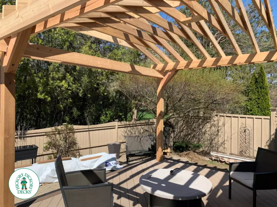 Custom pergola in Niagara