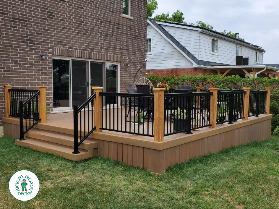 TImbertech Deck with Aluminum Railing in Hamilton Mountain