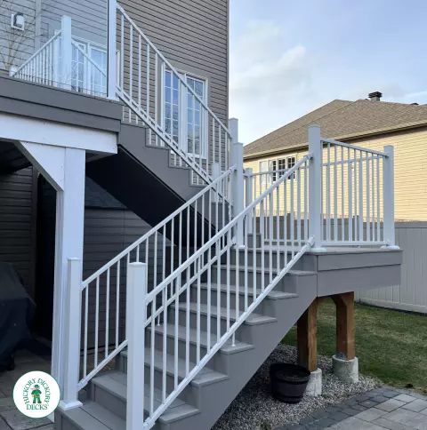 Clubhouse High Deck with Glass Rail and Privacy in Ottawa