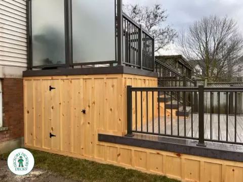 2 level Azek Deck in Waterloo Ontario