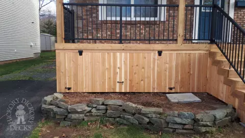 Cedar porch in Dartmouth