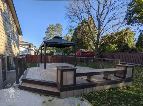 Clubhouse deck with pavilion Cambridge Ontario