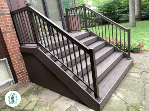 Clubhouse porch with stairs in Mississauga