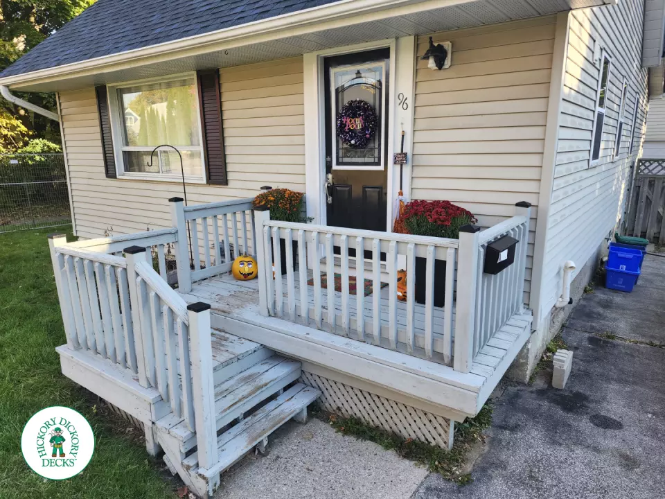 Pressure Treated Front Porch in Ajax