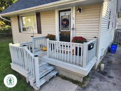 Pressure Treated Front Porch in Ajax
