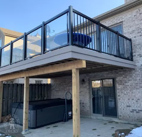 Elevated Azek Deck in Kitchener