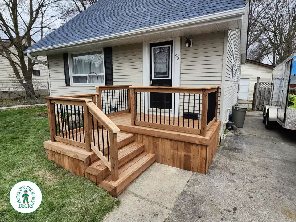Pressure Treated Front Porch in Ajax