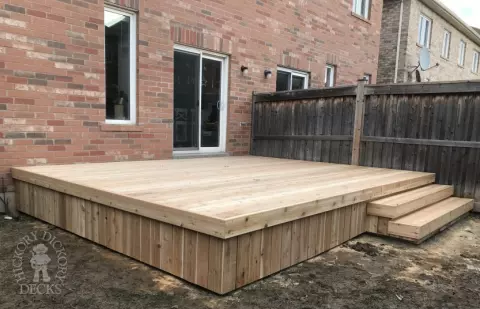 small cedar deck
