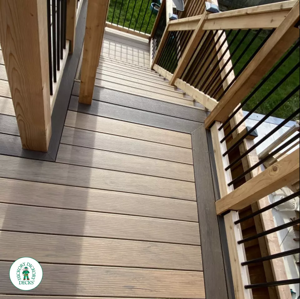 timbertech deck with pergola