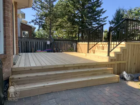 2 Level Custom Pool Deck in Ottawa Ontario 2 Level Custom Pool Deck in Ottawa Ontario
