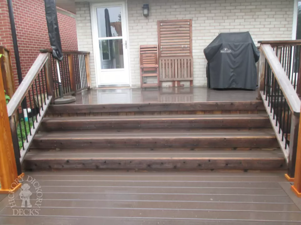 low deck with pergola in Scarborough