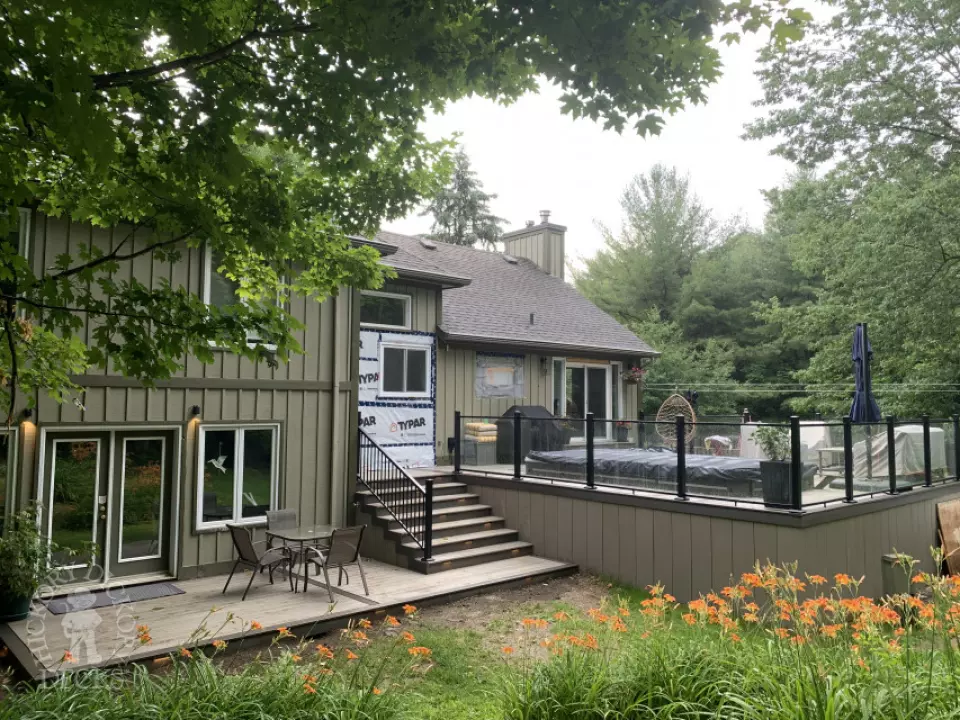 Front and Back Custom Deck in Kempville Front and Back Custom Deck in Kempville