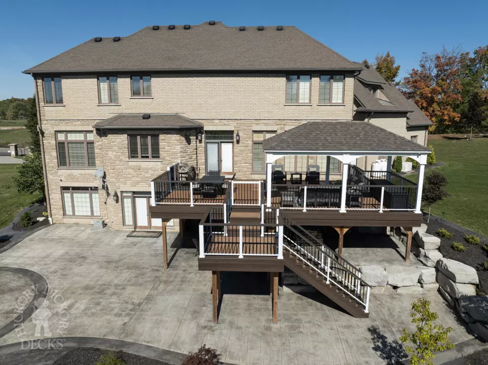 Moisture Shield High Deck with Pavilion in Puslinch Moisture Shield High Deck with Pavilion in Puslinch
