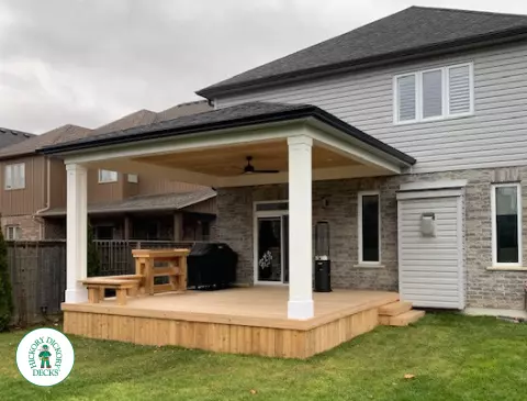 Pressure Treated Deck in Kitchener Ontario Pressure Treated Deck in Kitchener Ontario