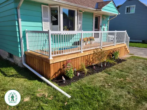 Pressure Treated Porch in Ajax