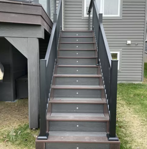 Clubhouse Deck in Kempville with glass rails