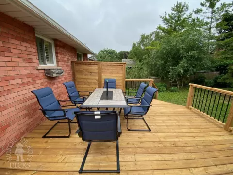 Pressure Treated Deck in Kitchener
