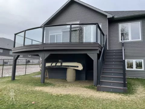 Clubhouse Deck in Kempville with glass rails Clubhouse Deck in Kempville with glass rails