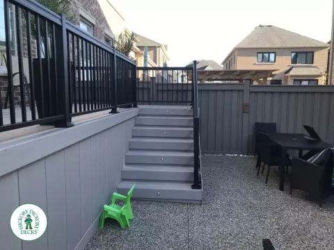 Azec deck aluminum railing