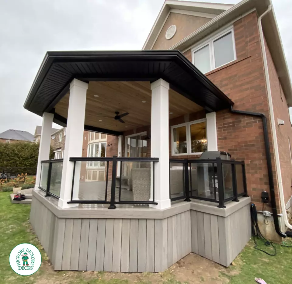 Timbertech deck with gazebo