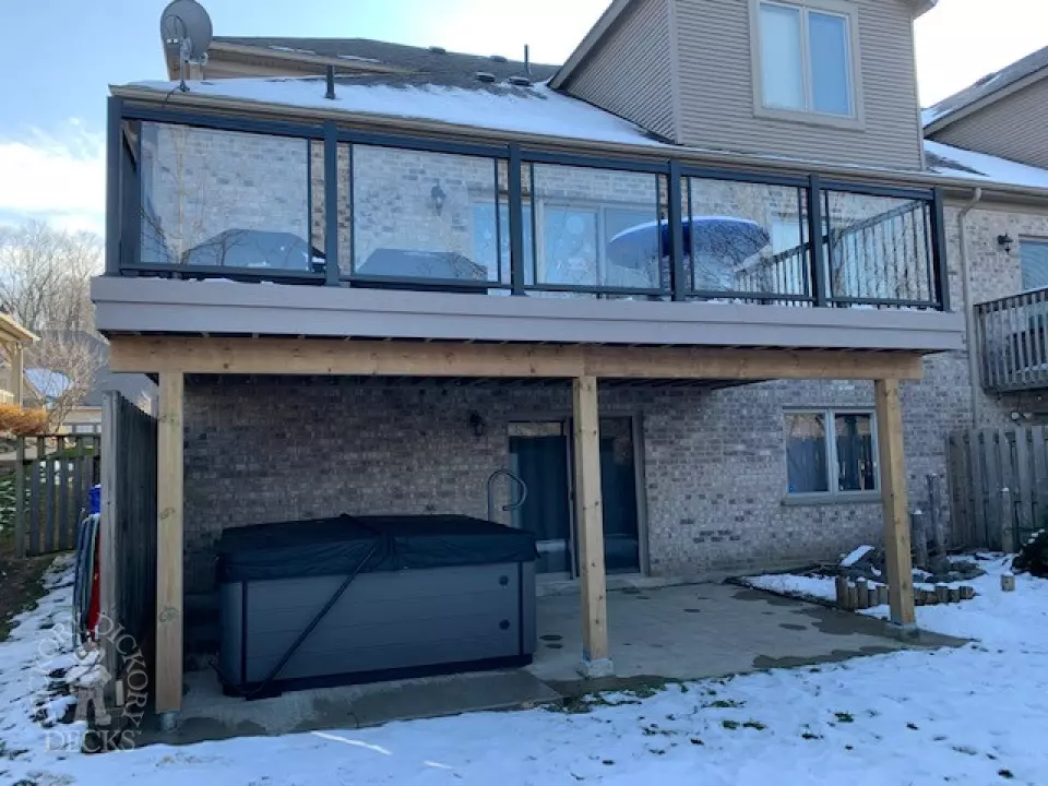 Elevated Azek Deck in Kitchener