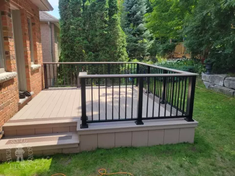 Timbertech Low Deck in Kitchener with Aluminum Rail