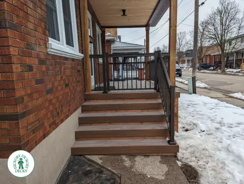 Fiberon porch in Brantford