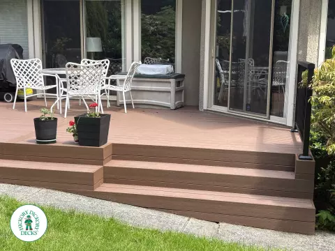 Timbertech low deck in Vancouver Timbertech low deck in Vancouver