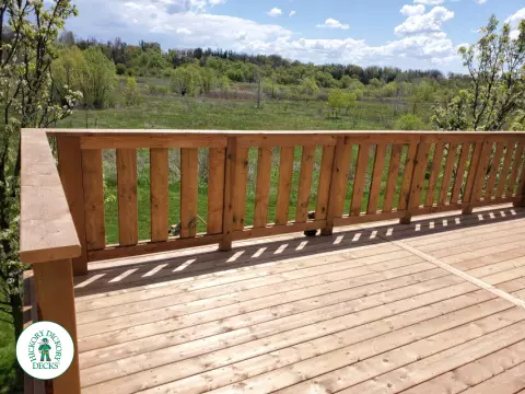 Pressure Treated High Deck in Kitchener Ontario