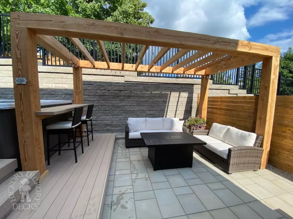 Azek Hot Tub Deck in Kitchener Ontario