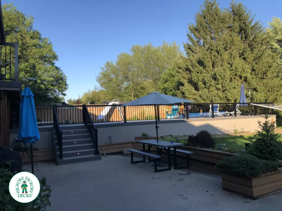 Azek pool deck in Innisfil