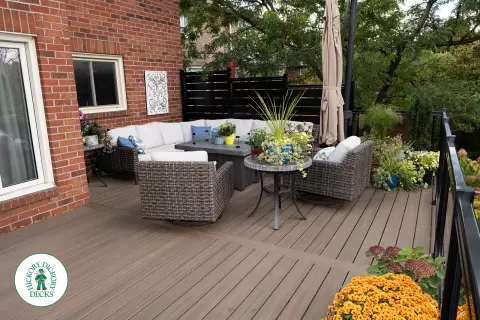 large trex deck