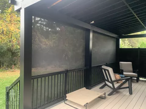 Cambridge deck with shed roof