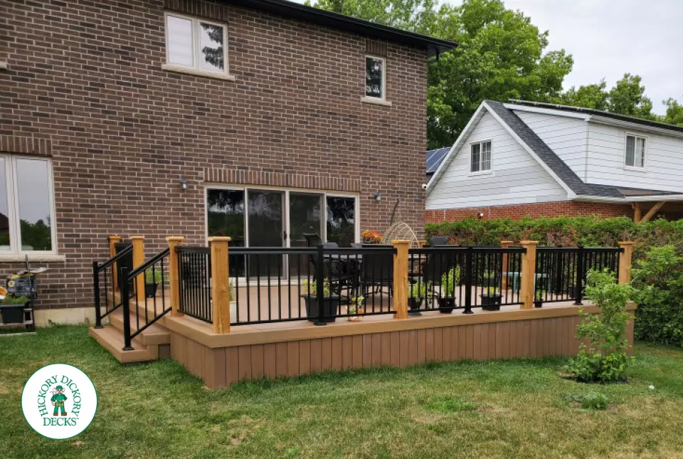 TImbertech Deck with Aluminum Railing in Hamilton Mountain