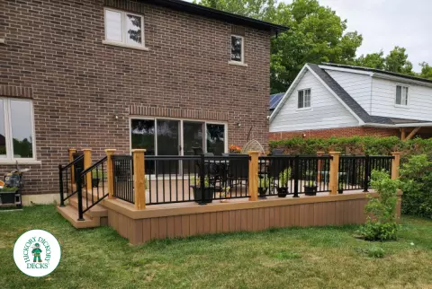 TImbertech Deck with Aluminum Railing in Hamilton Mountain