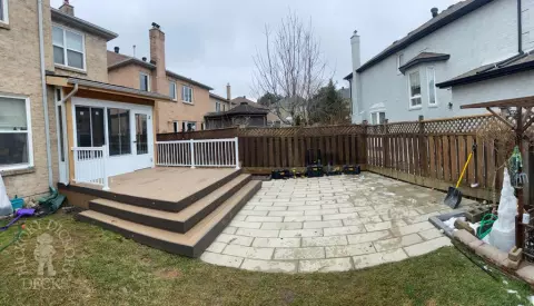 Clubhouse deck with lights in Markham Clubhouse deck with lights in Markham