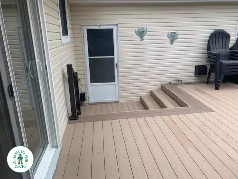 Hot Tub Azek Deck in Kitchener