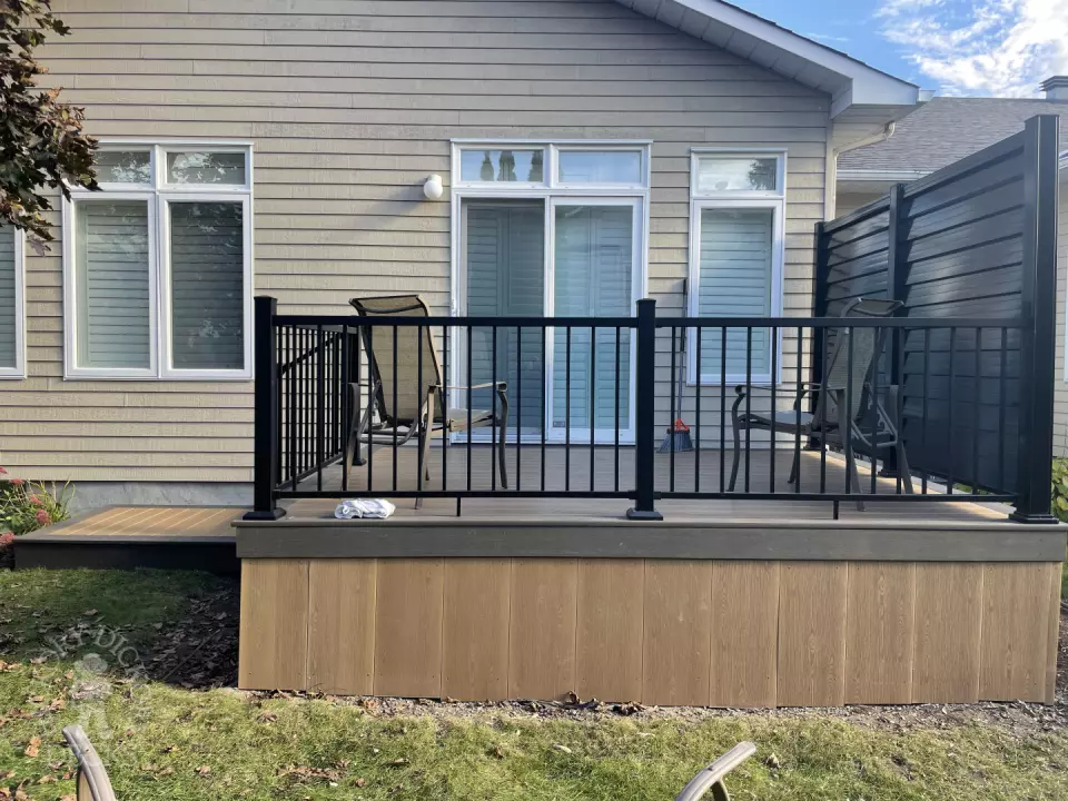 Custom Clubhouse Deck with Privacy Screen in Kanata