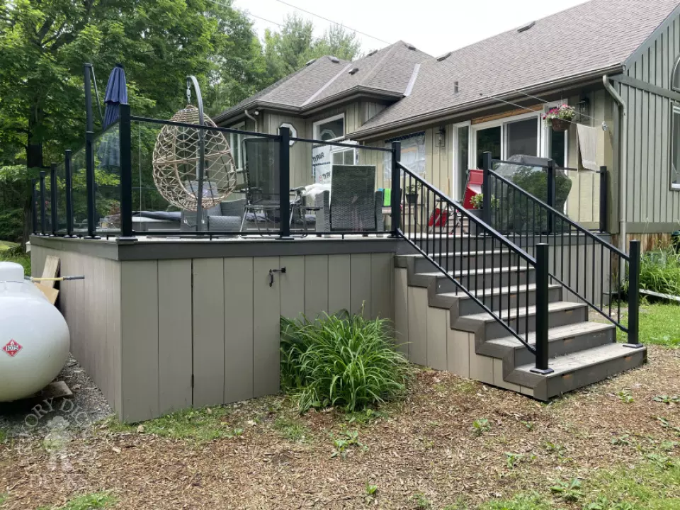 Front and Back Custom Deck in Kempville Front and Back Custom Deck in Kempville