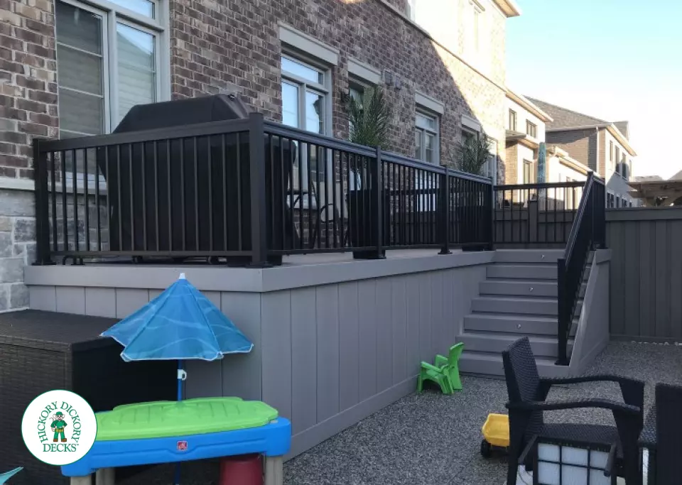 Azec deck aluminum railing